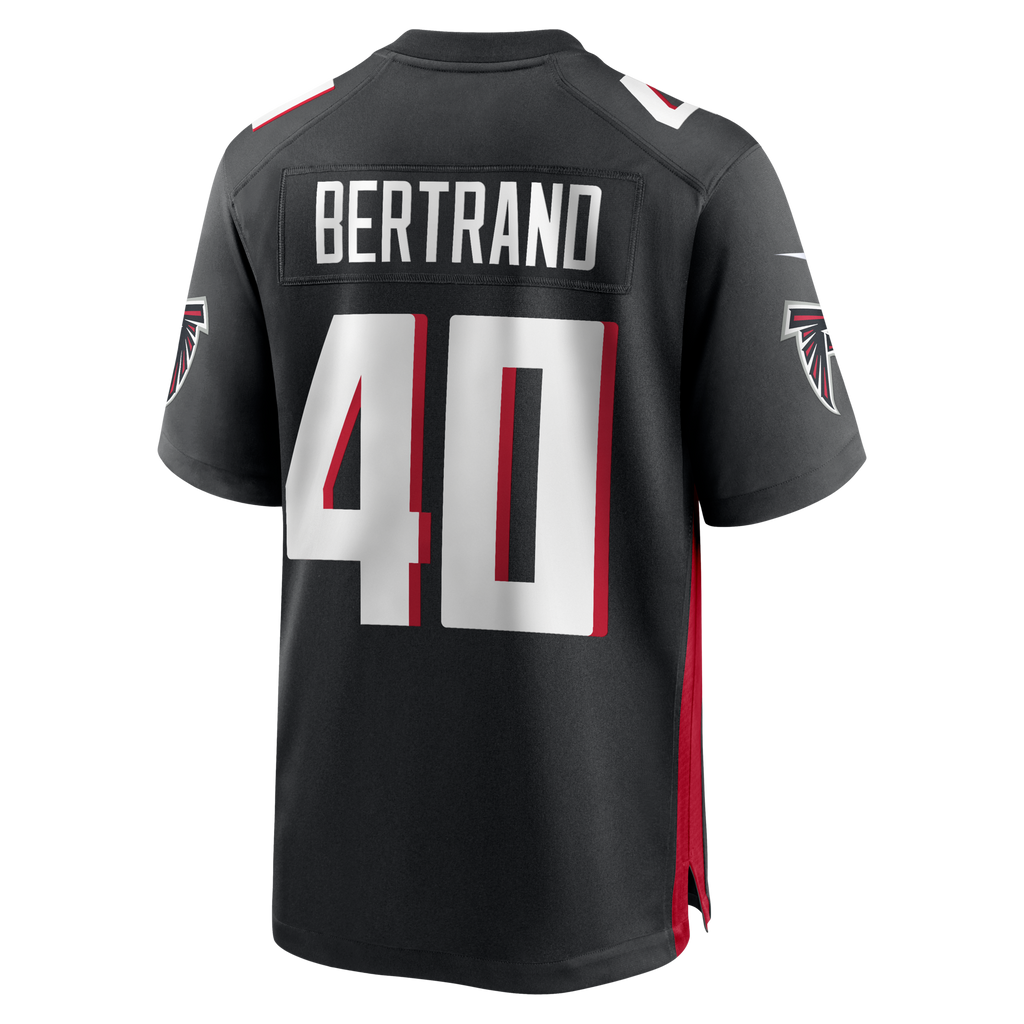 Atlanta Falcons JD Bertrand Black Team Game Football Jersey