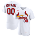 St. Louis Cardinals White Home Custom Baseball Jersey