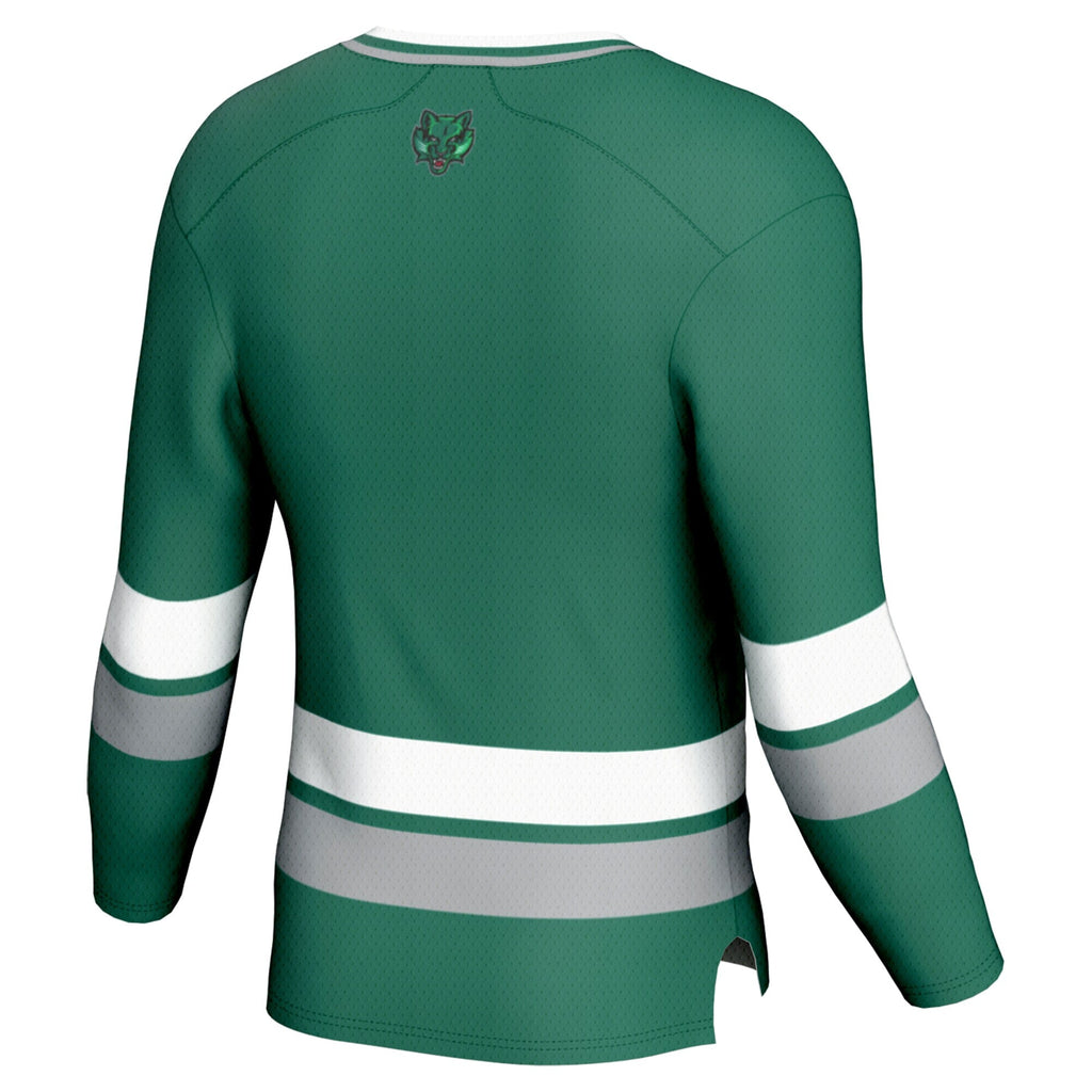 Green Binghamton Bearcats Spirit Hockey Jersey