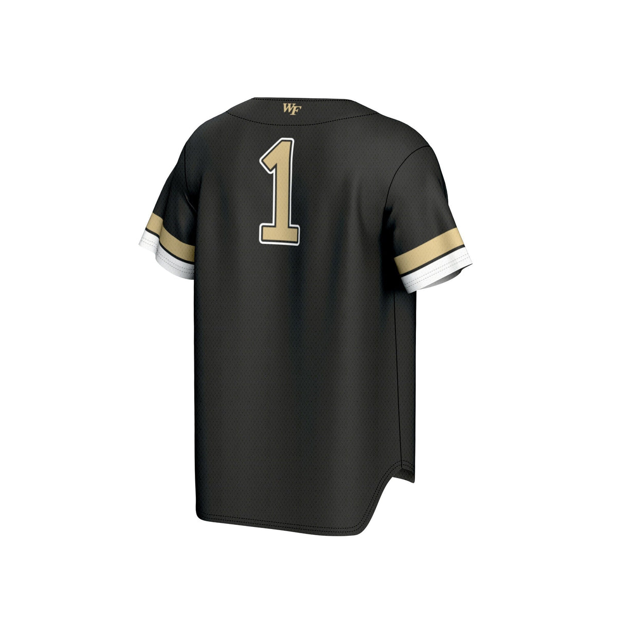 #1 Black Wake Forest Demon Deacons Lightweight Collegiate Baseball Fashion Jersey