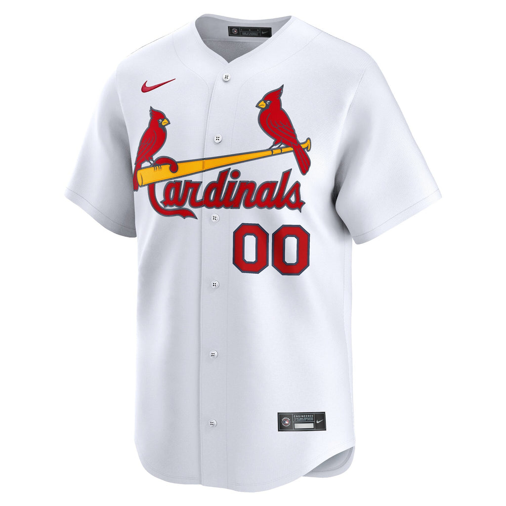St. Louis Cardinals White Home Limited Custom Baseball Jersey