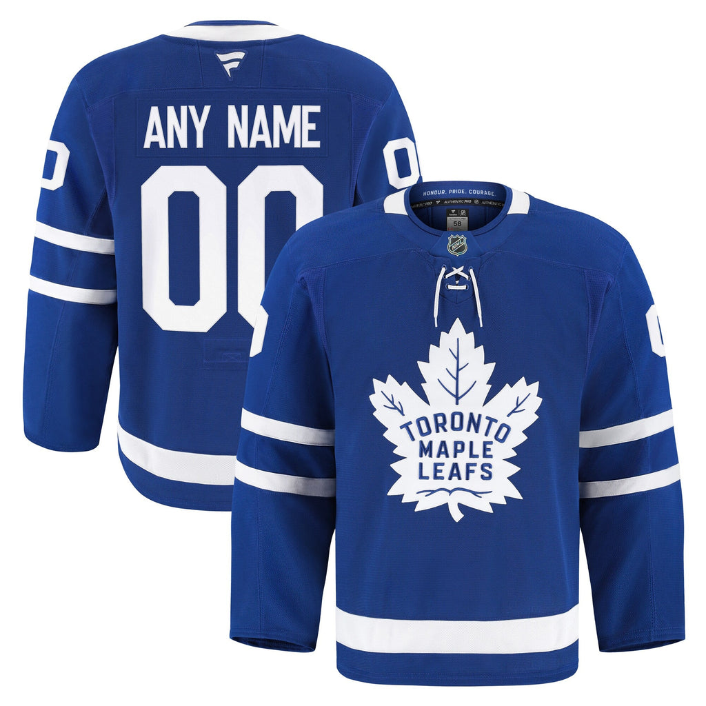 Toronto Maple Leafs Blue Home Pro Custom Jersey
