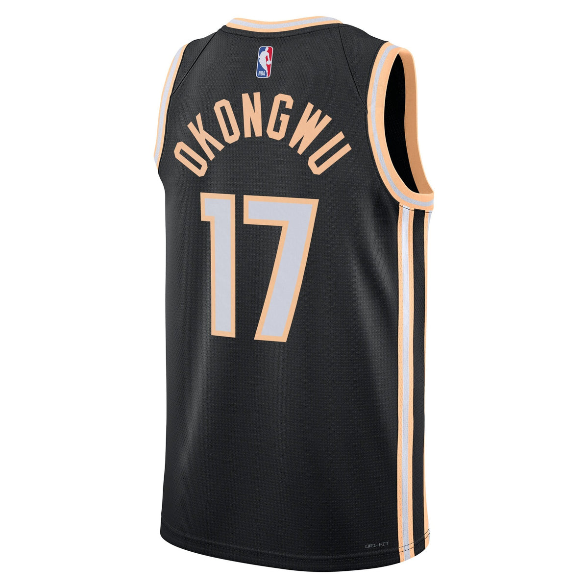 Atlanta Hawks 2025/26 City Edition Swingman Jersey - Black - Onyeka Okongwu