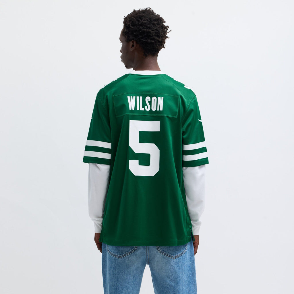 New York Jets Garrett Wilson Legacy Green Game Football Jersey