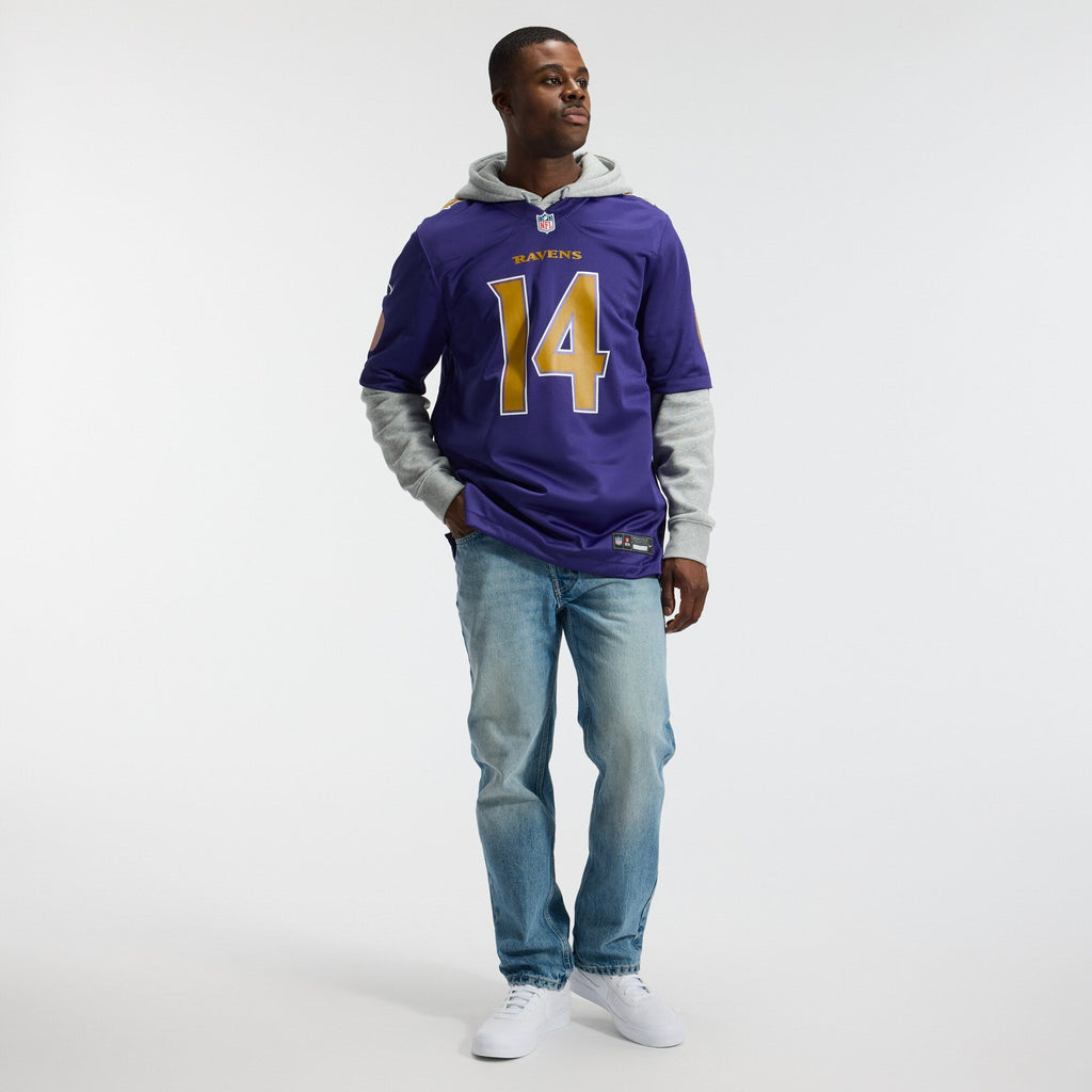 Baltimore Ravens Kyle Hamilton Purple Alternate Game Football Jersey