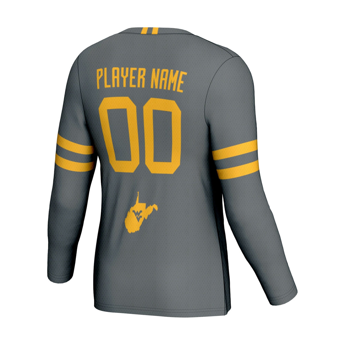 West Virginia Mountaineers NIL Pick-A-Player Lightweight Volleyball Jersey - Gray