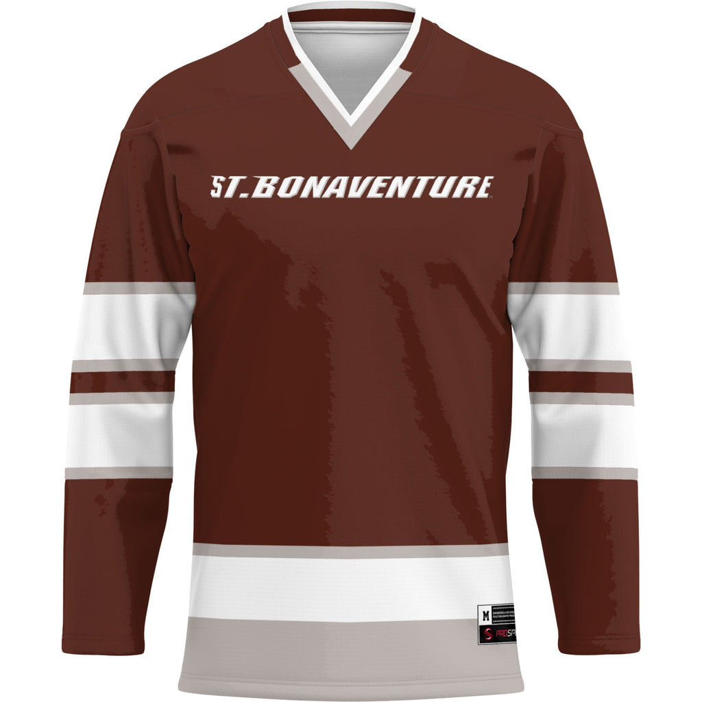 St. Bonaventure Bonnies Hockey Jersey - Brown