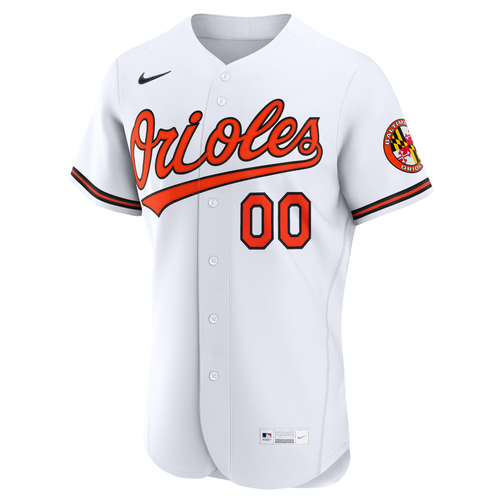 Baltimore Orioles White Home Custom Baseball Jersey