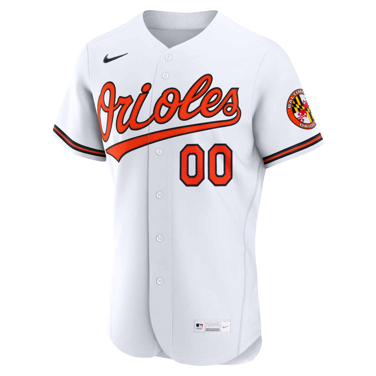Baltimore Orioles White Home Custom Baseball Jersey