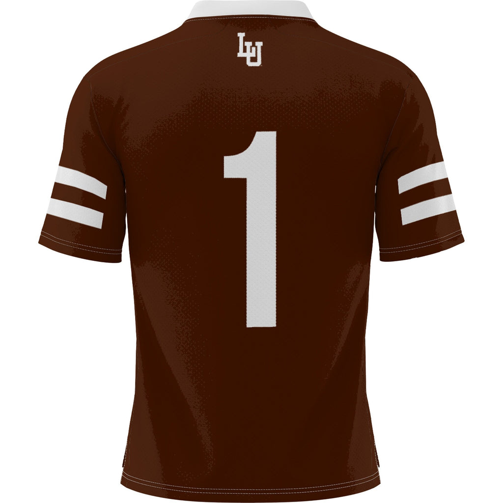 #1 Brown Lehigh Mountain Hawks Football Jersey