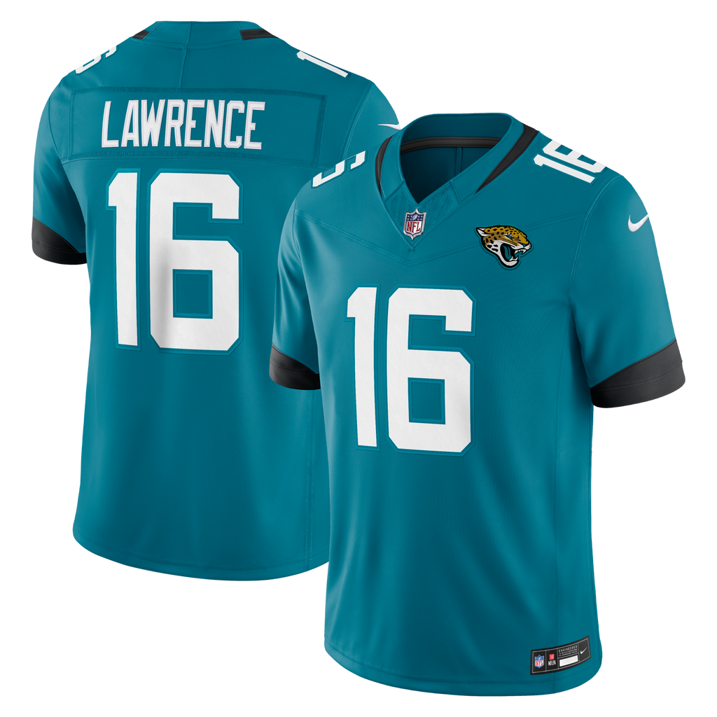 Jacksonville Jaguars Trevor Lawrence Teal Team Vapor F.U.S.E. Stitched Limited Football Jersey