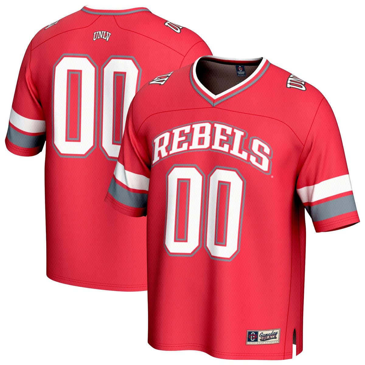 #00 Scarlet UNLV Rebels Lightweight Collegiate Football Fashion Jersey