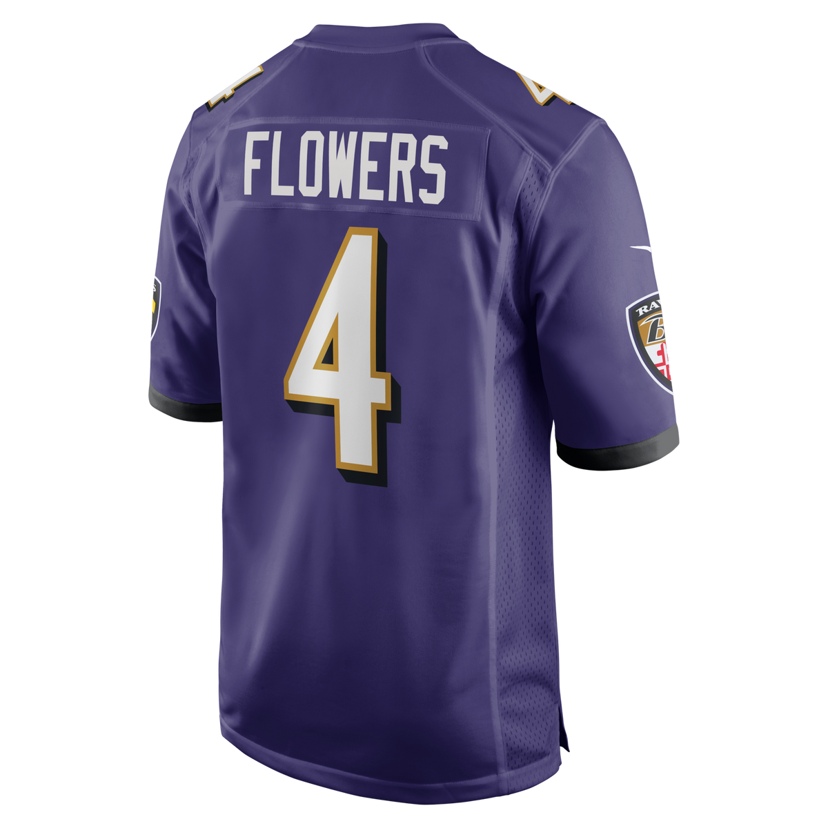 Baltimore Ravens Zay Flowers Purple Game Football Jersey
