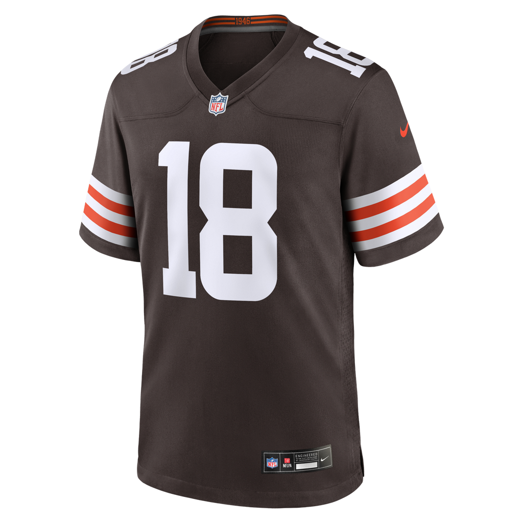 Cleveland Browns David Bell Brown Game Football Jersey