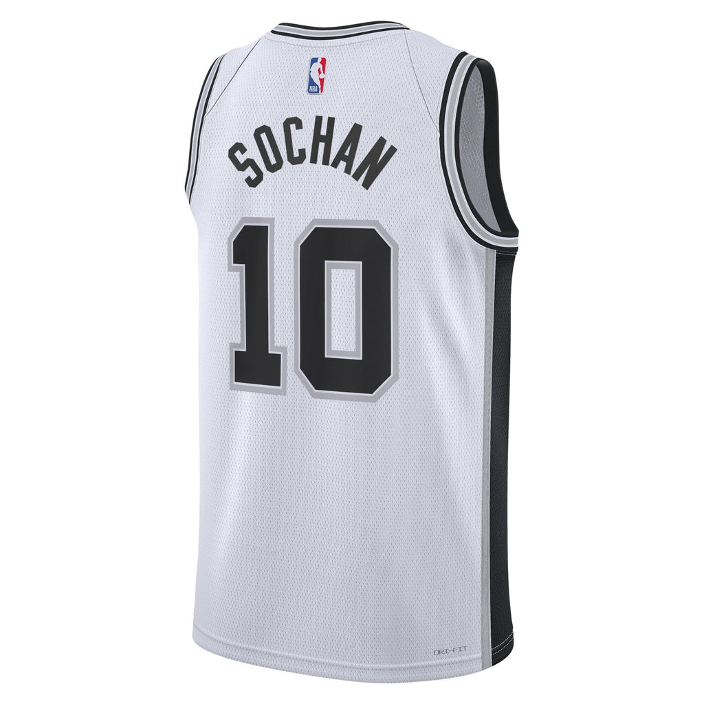 San Antonio Spurs Association Edition Swingman Jersey - White - Jeremy Sochan