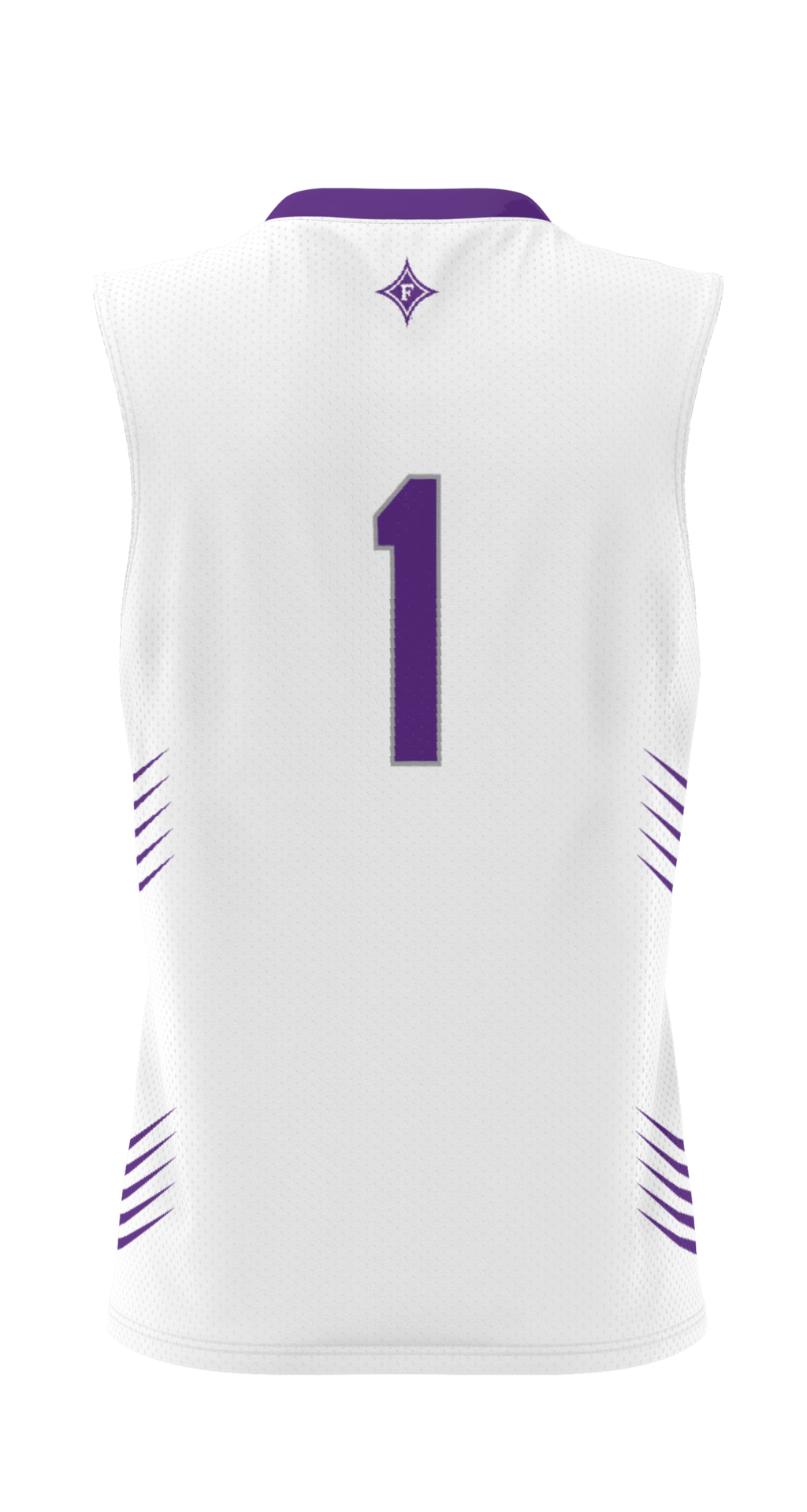 #1 Furman Paladins Lightweight Basketball Jersey - White