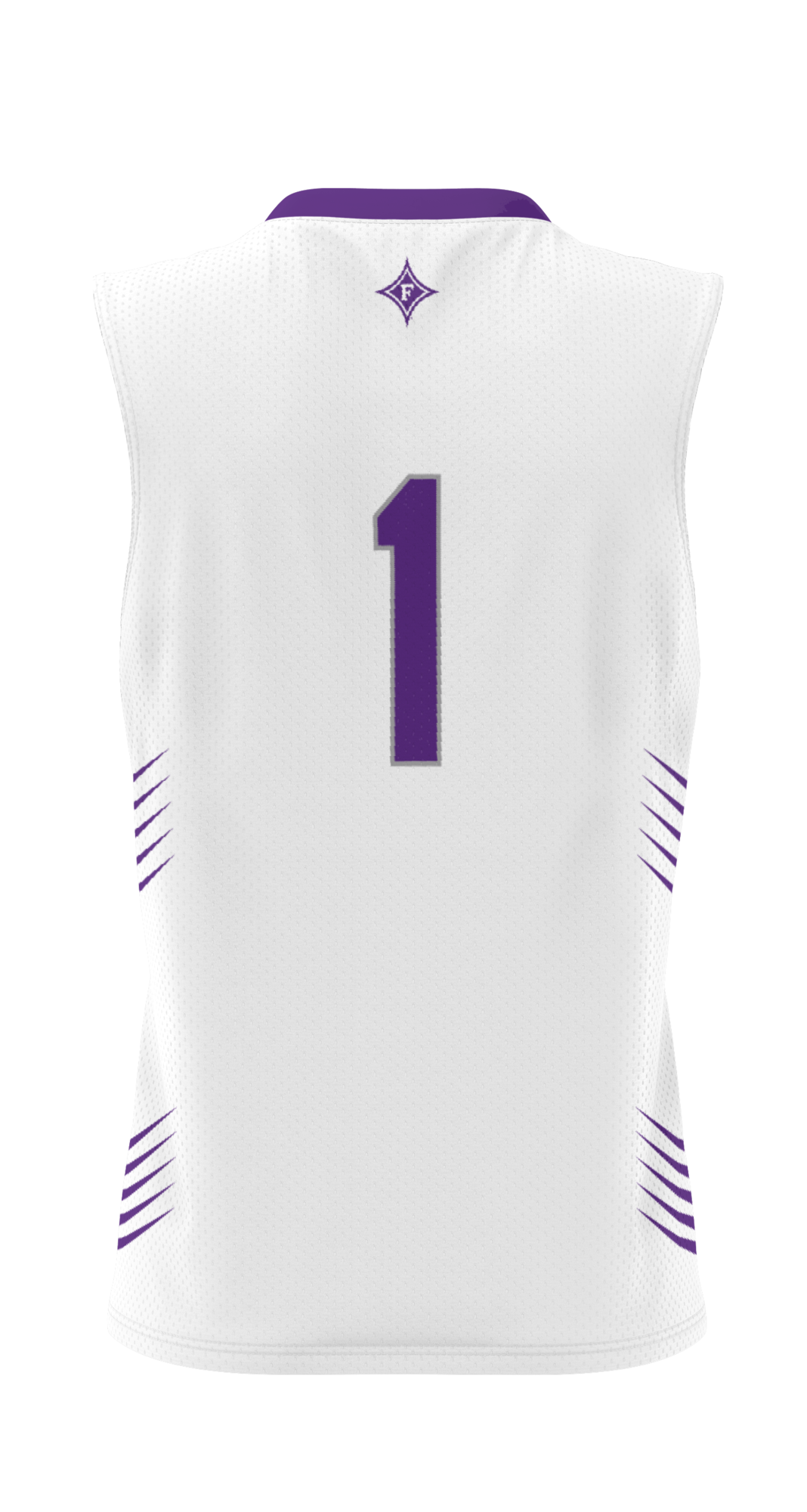 #1 Furman Paladins Lightweight Basketball Jersey - White