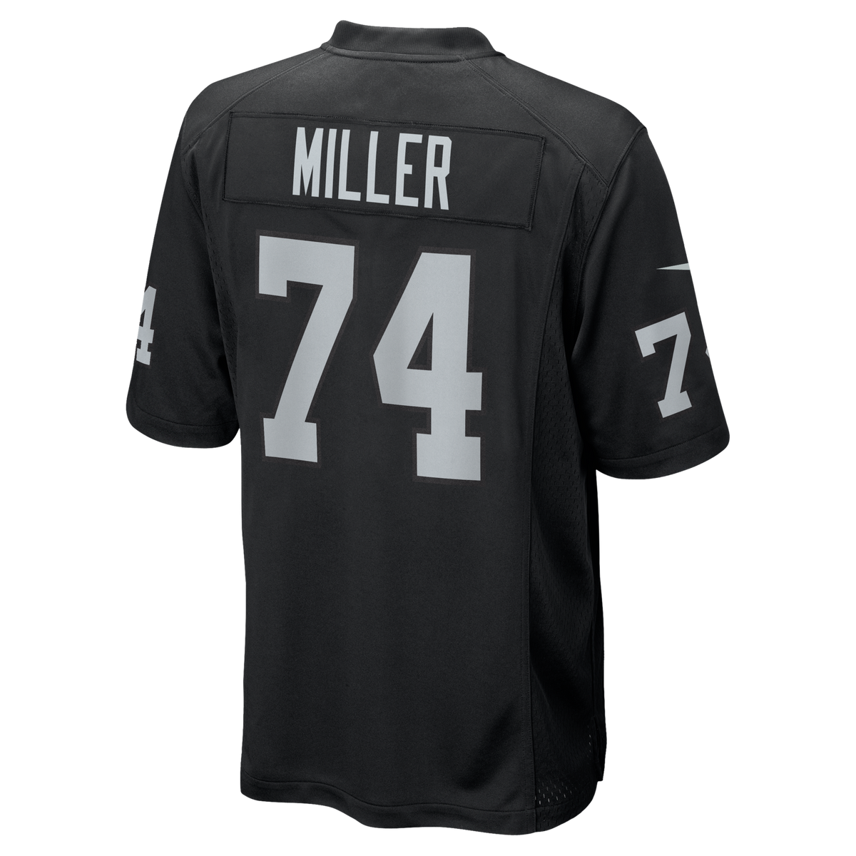 Las Vegas Raiders Kolton Miller Black Game Football Jersey