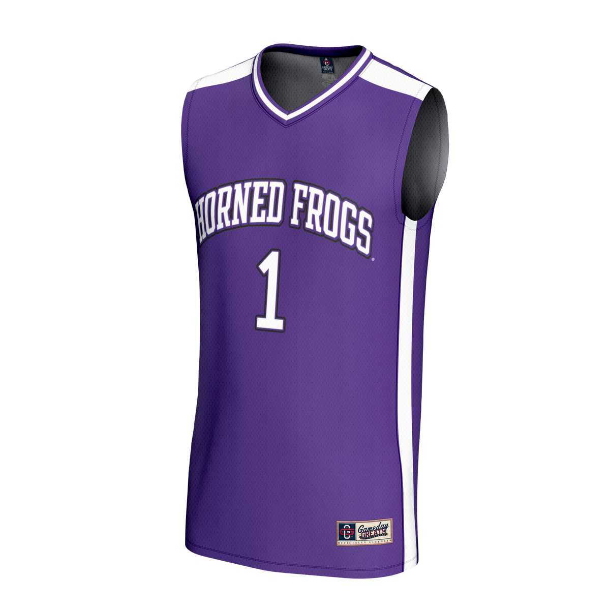 #1 TCU Horned Frogs Lightweight Collegiate Basketball Fashion Jersey - Purple