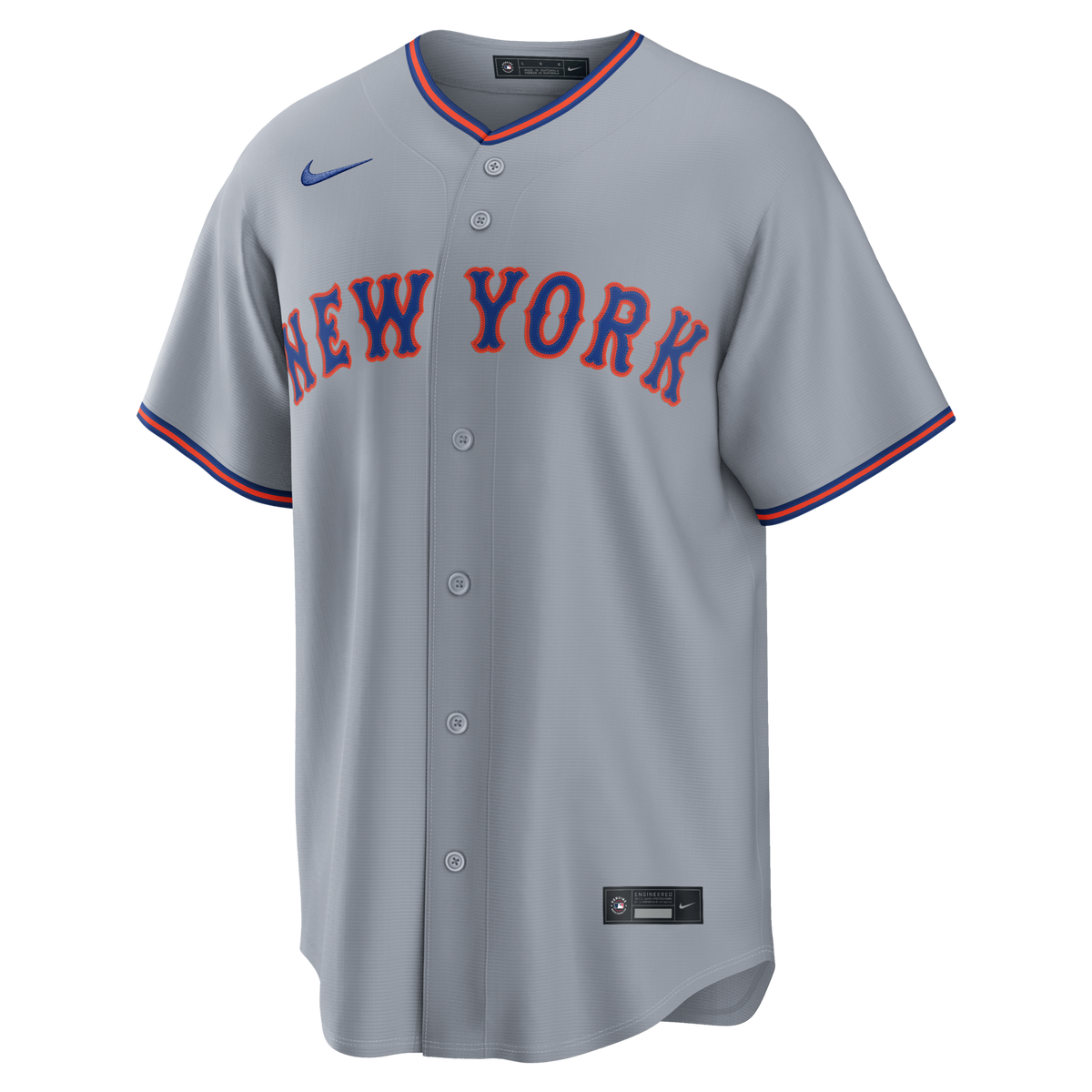 New York Mets Francisco Lindor Gray Road Replica Baseball Jersey