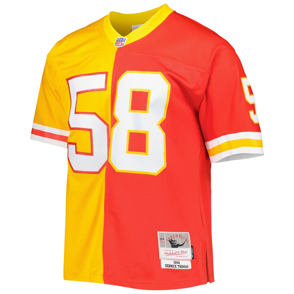 Kansas City Chiefs Derrick Thomas Red/Gold 1994 Split Legacy Replica Football Jersey