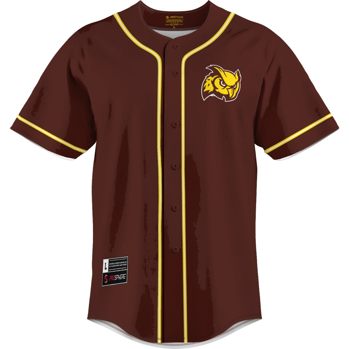 Rowan Profs Lightweight Baseball Jersey - Brown
