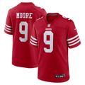 San Francisco 49ers Skyy Moore Scarlet Team Game Football Jersey