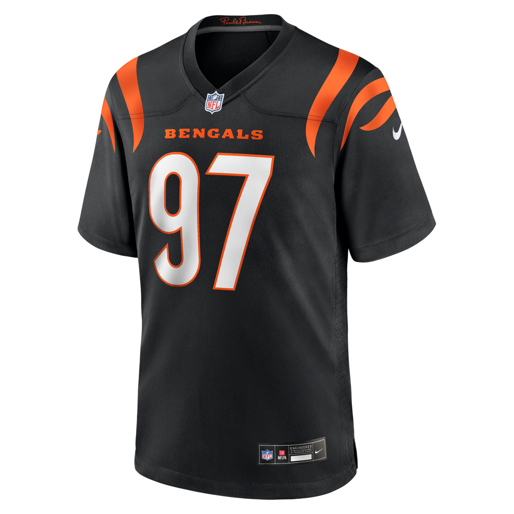 Cincinnati Bengals Dexter Lawrence II Black Game Football Jersey