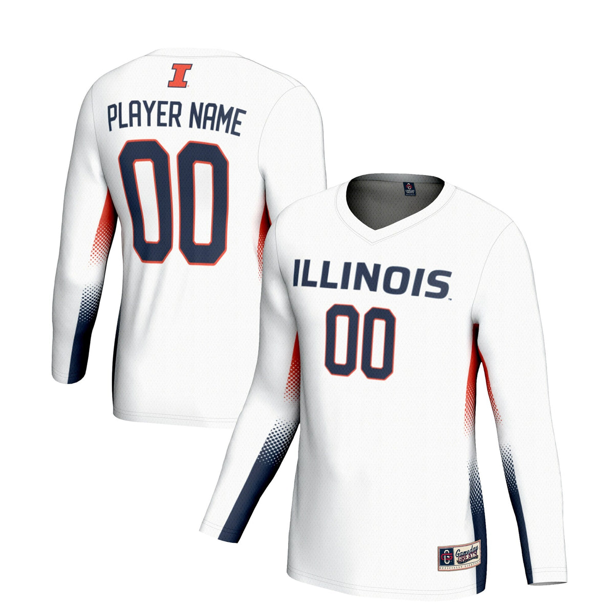 Illinois Fighting Illini NIL Lightweight Volleyball Jersey - White