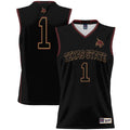 #1 Texas State Bobcats Lightweight Basketball Jersey - Black