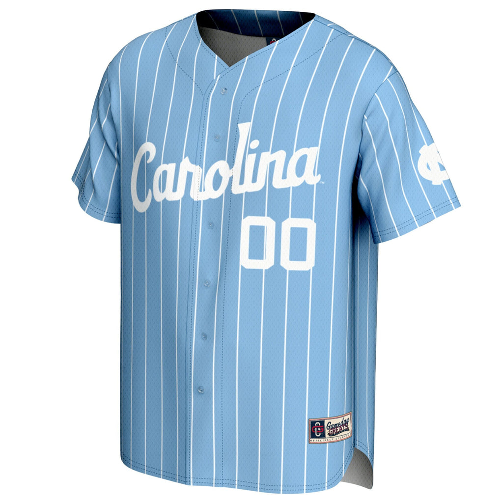 North Carolina Tar Heels NIL Pick-A-Player Lightweight Baseball Jersey - Carolina Blue