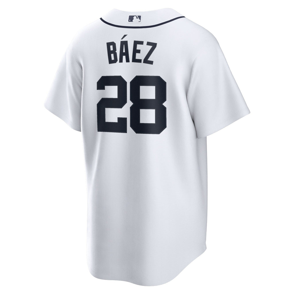 Detroit Tigers Javier Baez White Home Replica Player Baseball Jersey