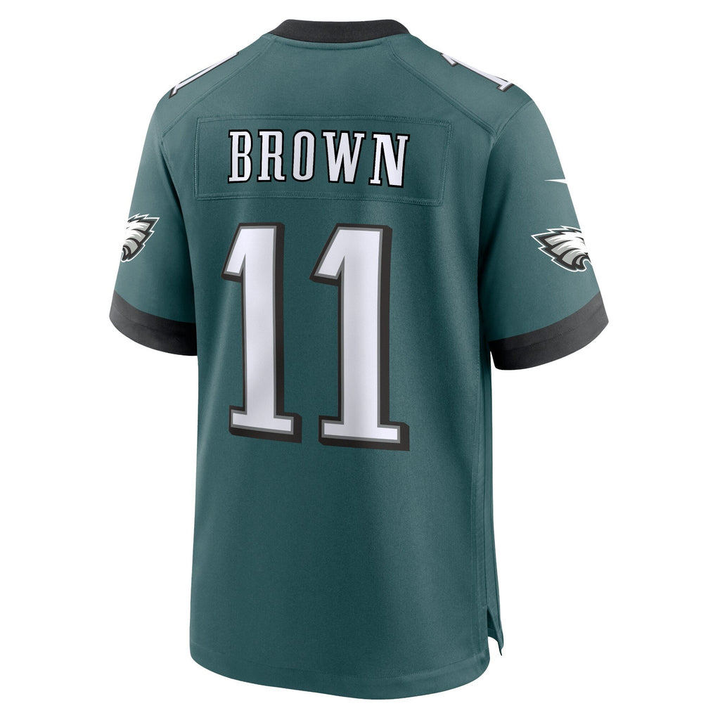 Philadelphia Eagles A.J. Brown Midnight Green Team Game Football Jersey