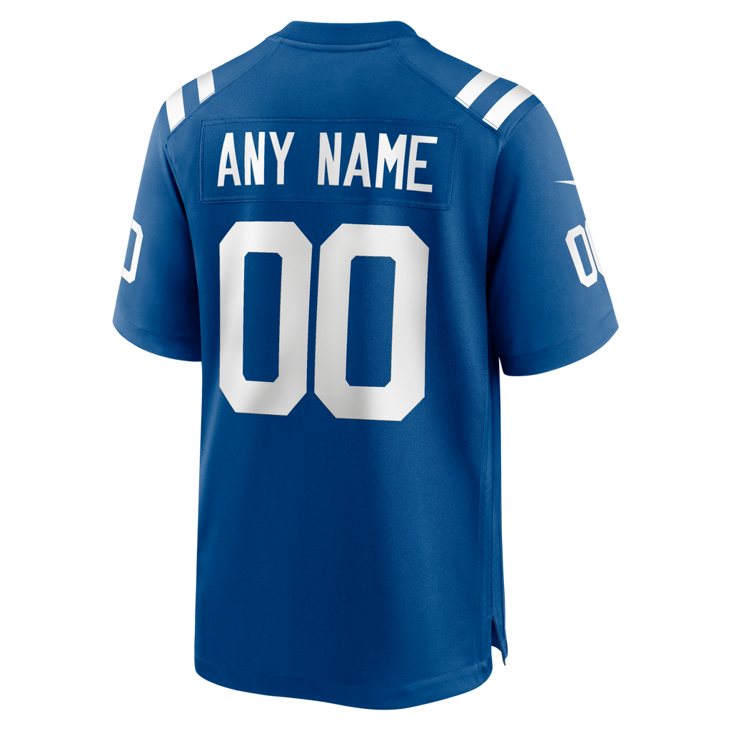 Indianapolis Colts Royal Custom Game Football Jersey