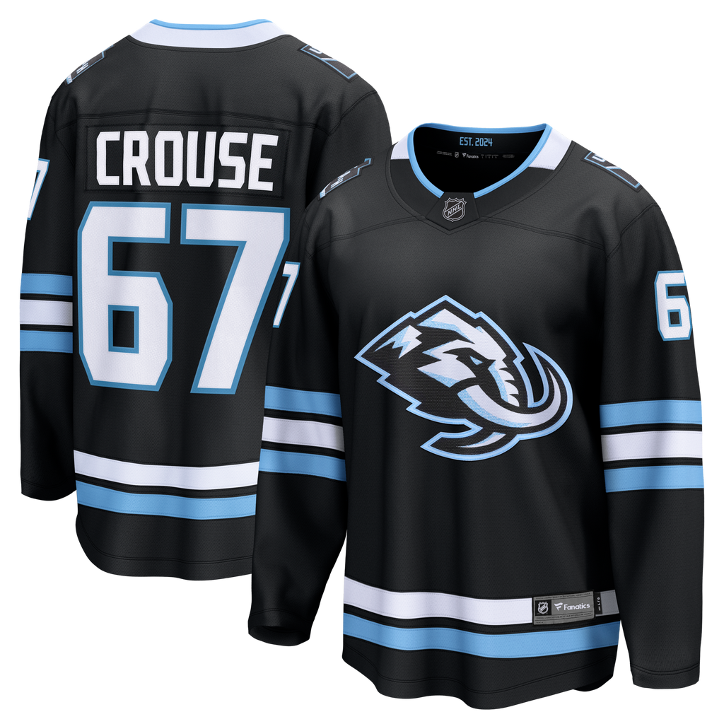 Utah Mammoth Lawson Crouse Black Home Breakaway Player Hockey Jersey