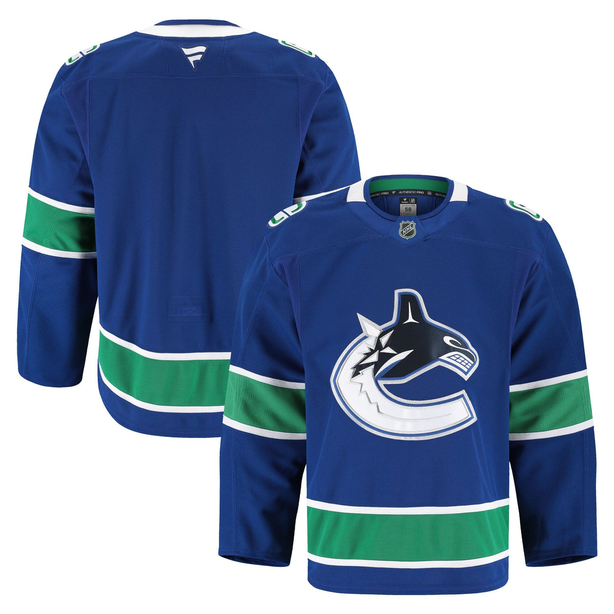 Vancouver Canucks Blue Home Pro Jersey