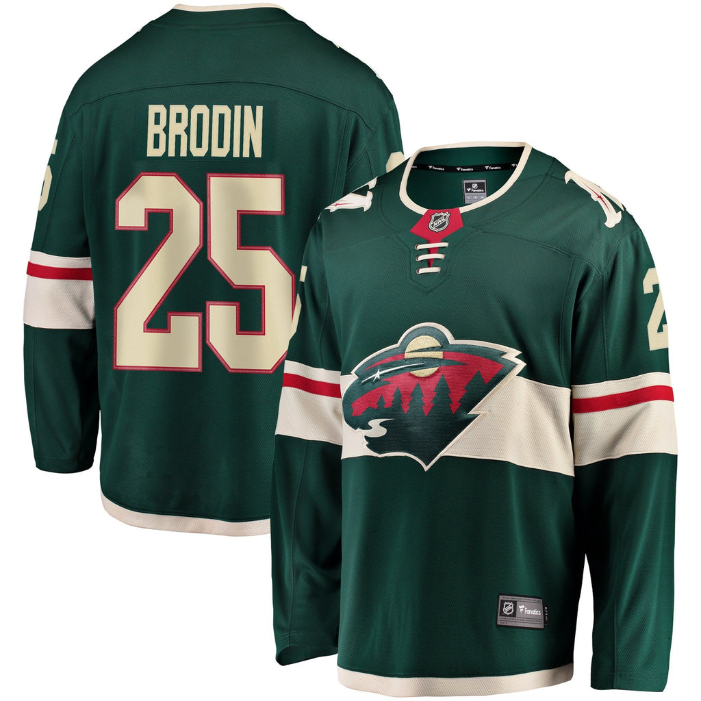 Minnesota Wild Jonas Brodin Green Breakaway Hockey Jersey