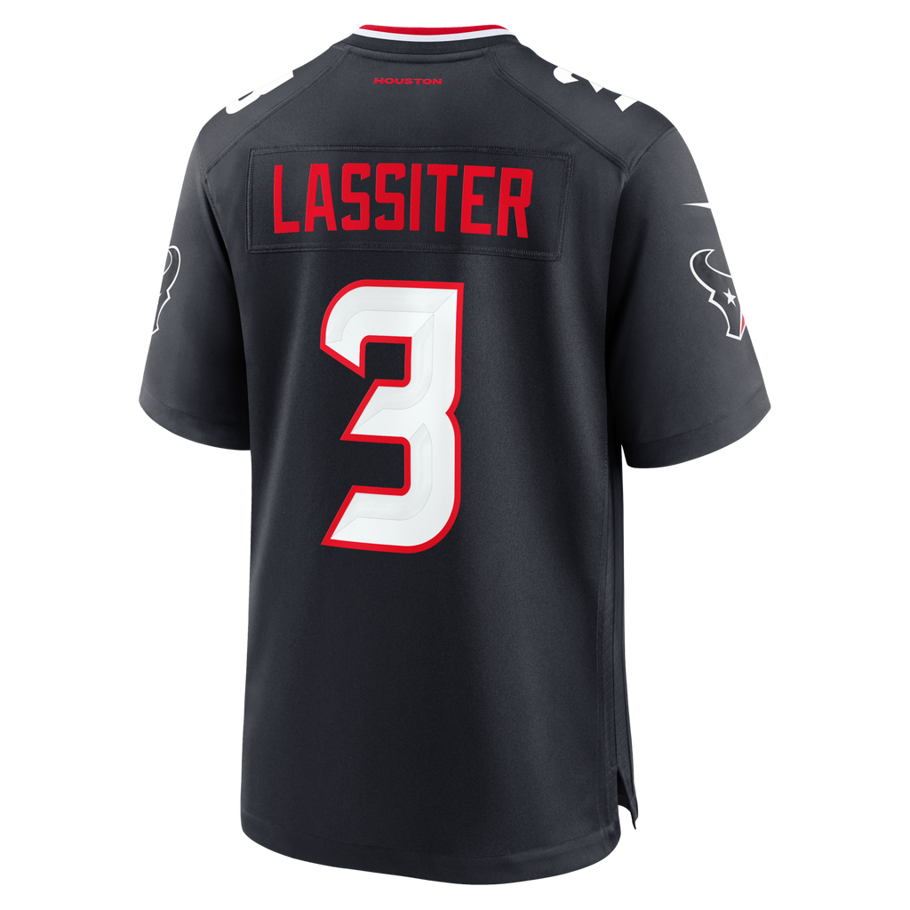 Houston Texans Kamari Lassiter Navy Team Game Football Jersey