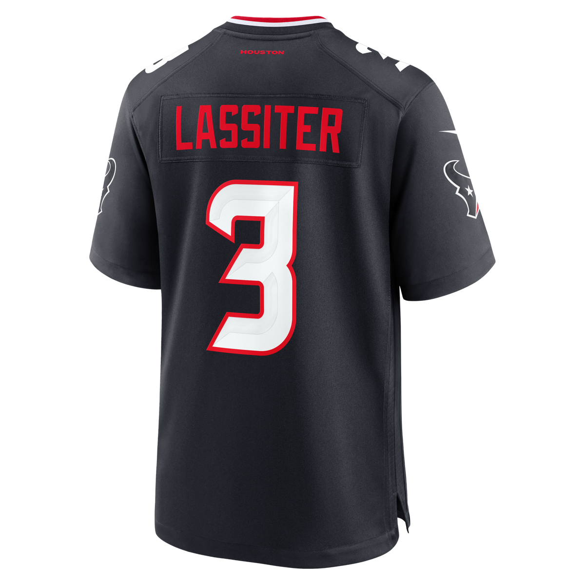 Houston Texans Kamari Lassiter Navy Team Game Football Jersey