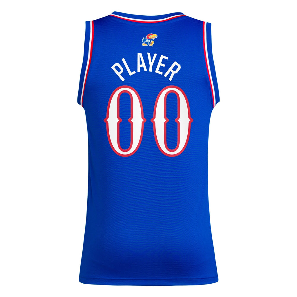 Kansas Jayhawks Pick-A-Player NIL Basketball Jersey - Royal