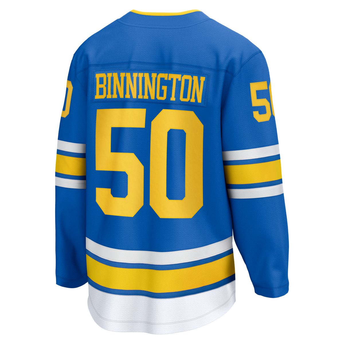 St. Louis Blues Jordan Binnington Blue Home Breakaway Hockey Jersey