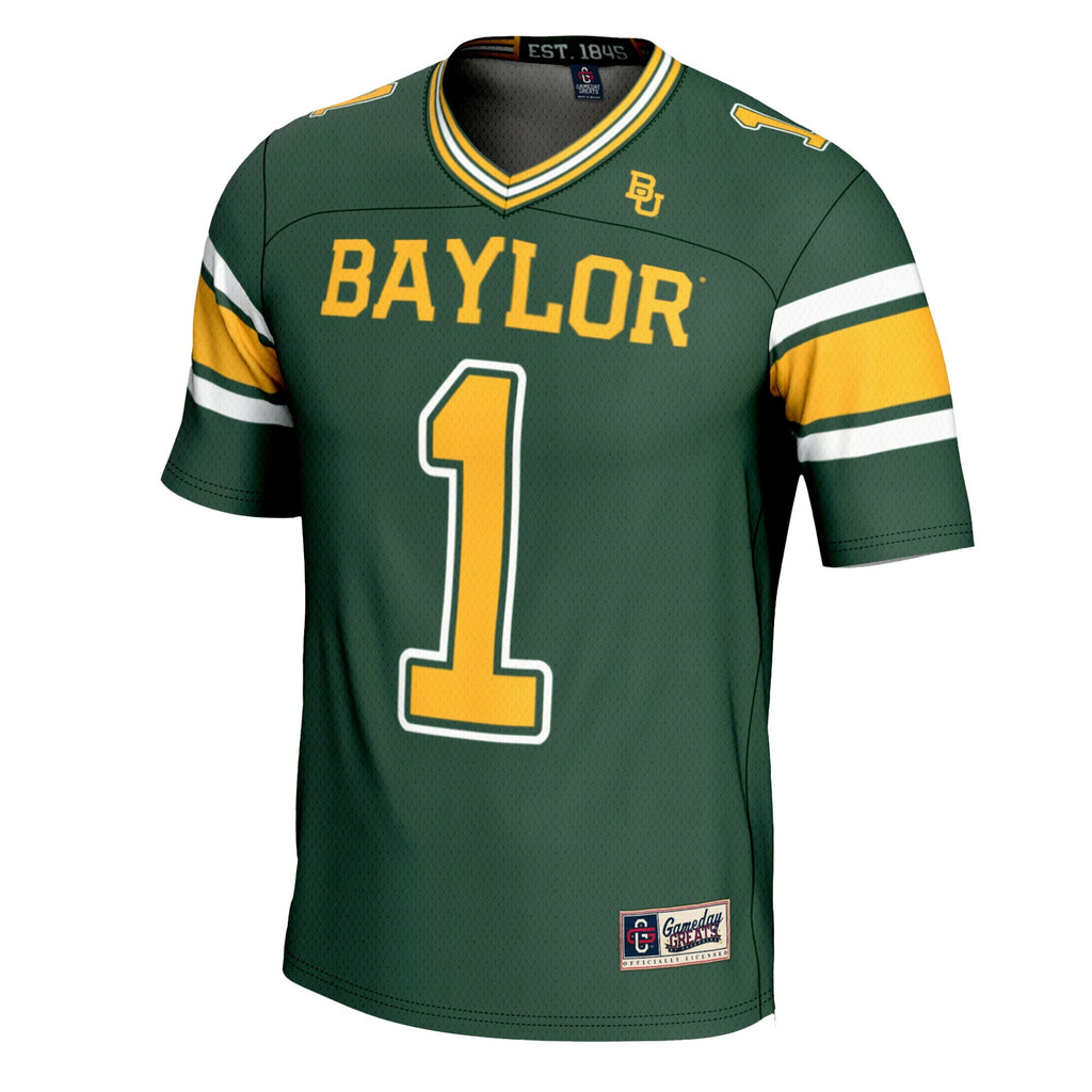 #1 Green Baylor Bears Football Jersey