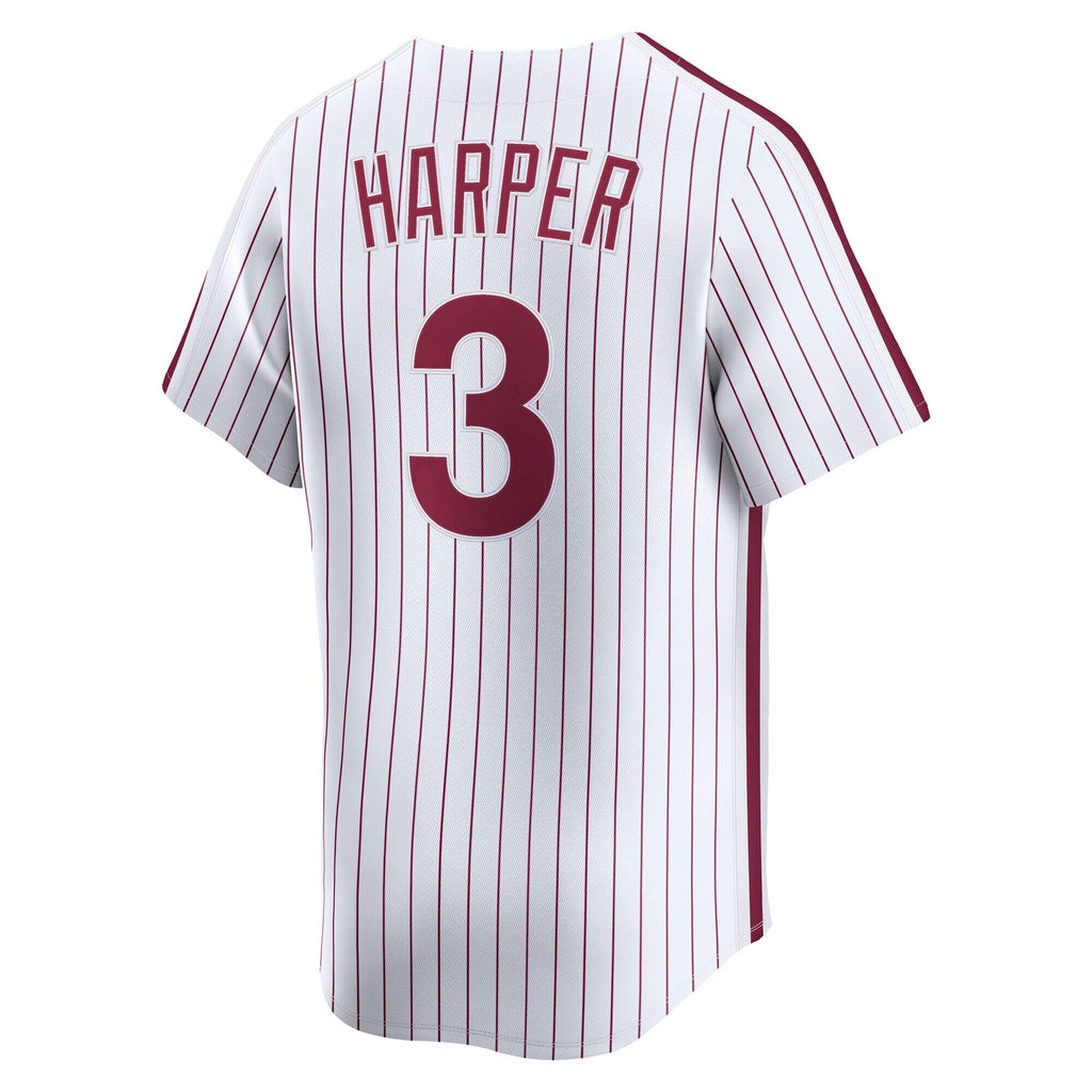 Philadelphia Phillies Bryce Harper White Cooperstown Collection Limited Baseball Jersey