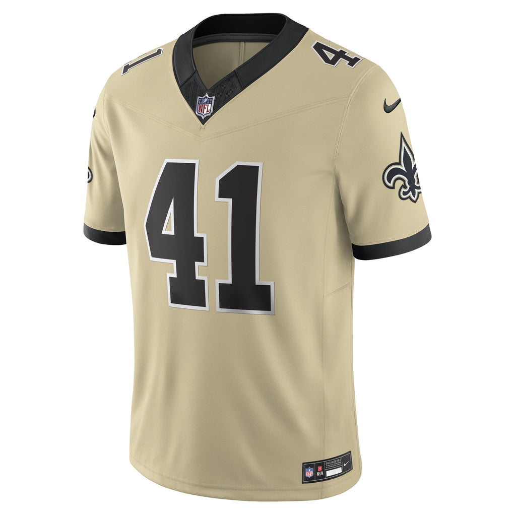 New Orleans Saints Alvin Kamara Gold Alternate Gameday Golds Alternate Vapor F.U.S.E. Limited Football Jersey