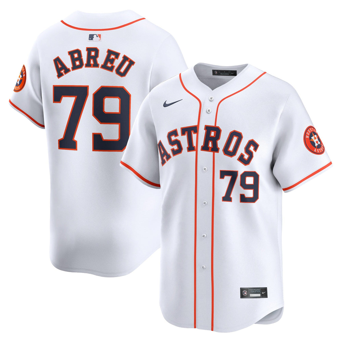 Houston Astros Jose Abreu White Home Limited Player Baseball Jersey
