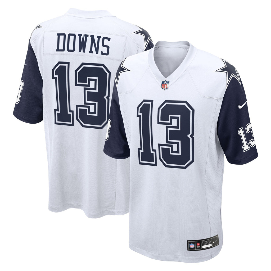 Dallas Cowboys Caleb Downs White Alternate Game Football Jersey