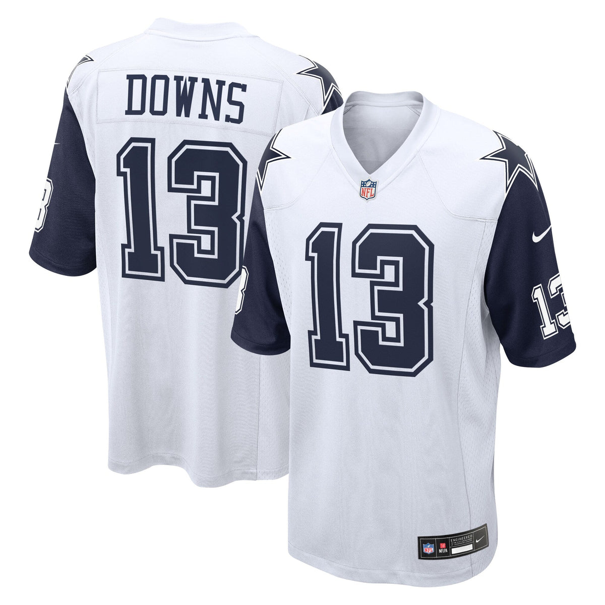 Dallas Cowboys Caleb Downs White Alternate Game Football Jersey
