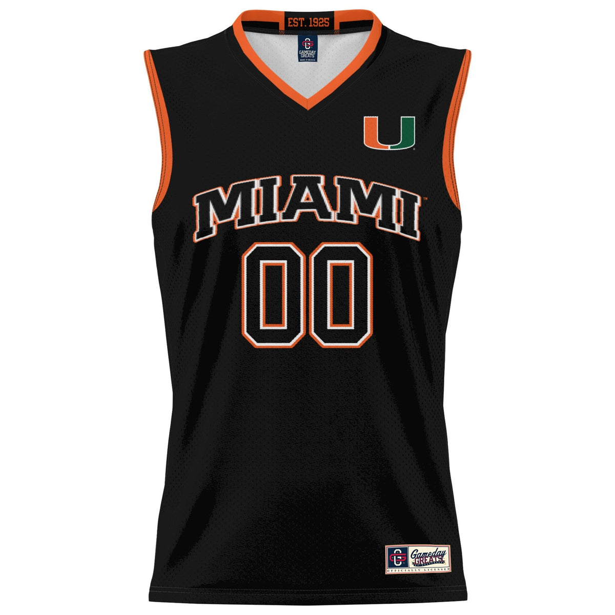 Miami Hurricanes NIL Pick-A-Player Lightweight Basketball Jersey - Black