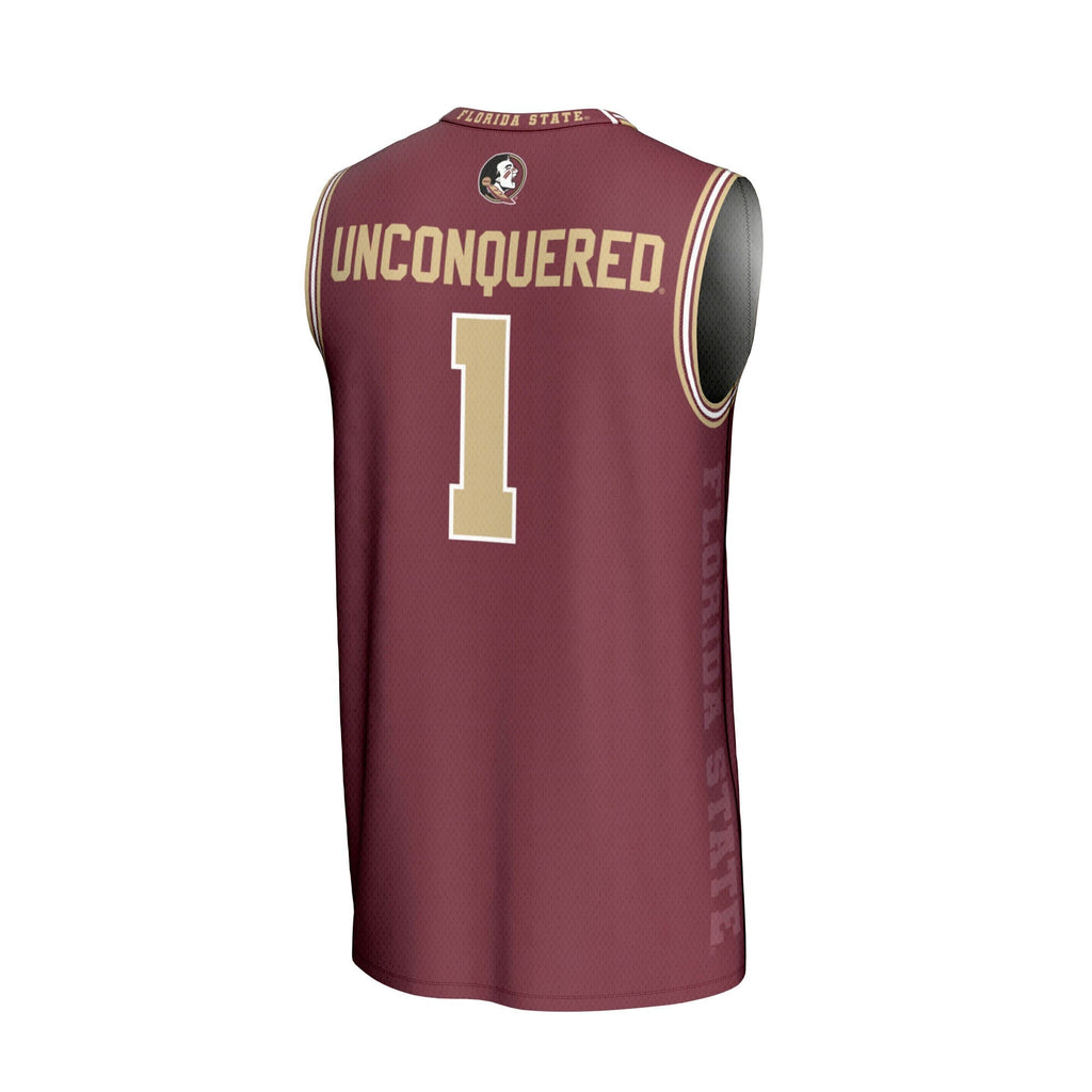 #1 Florida State Seminoles Lightweight Icon Print Basketball Jersey - Garnet