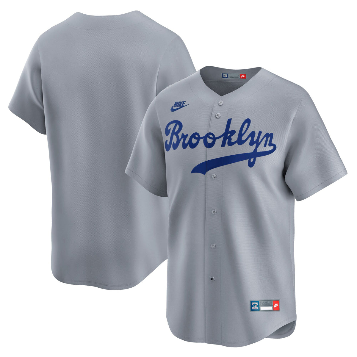 Brooklyn Dodgers Gray Cooperstown Collection Limited Baseball Jersey